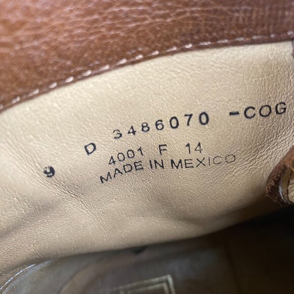 Frye Tyler Lace Up Cognac Leather Boots - Women’s Size 9D (3486070-COG) - Picture 5 of 15